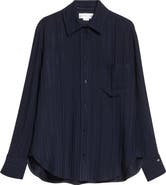 Victoria Beckham Pyjama Stripe Button-Up Shirt