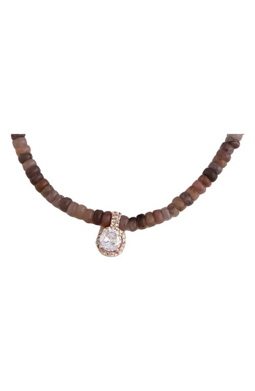 Macrae & Co . Elizabeth Beaded Necklace In Brown