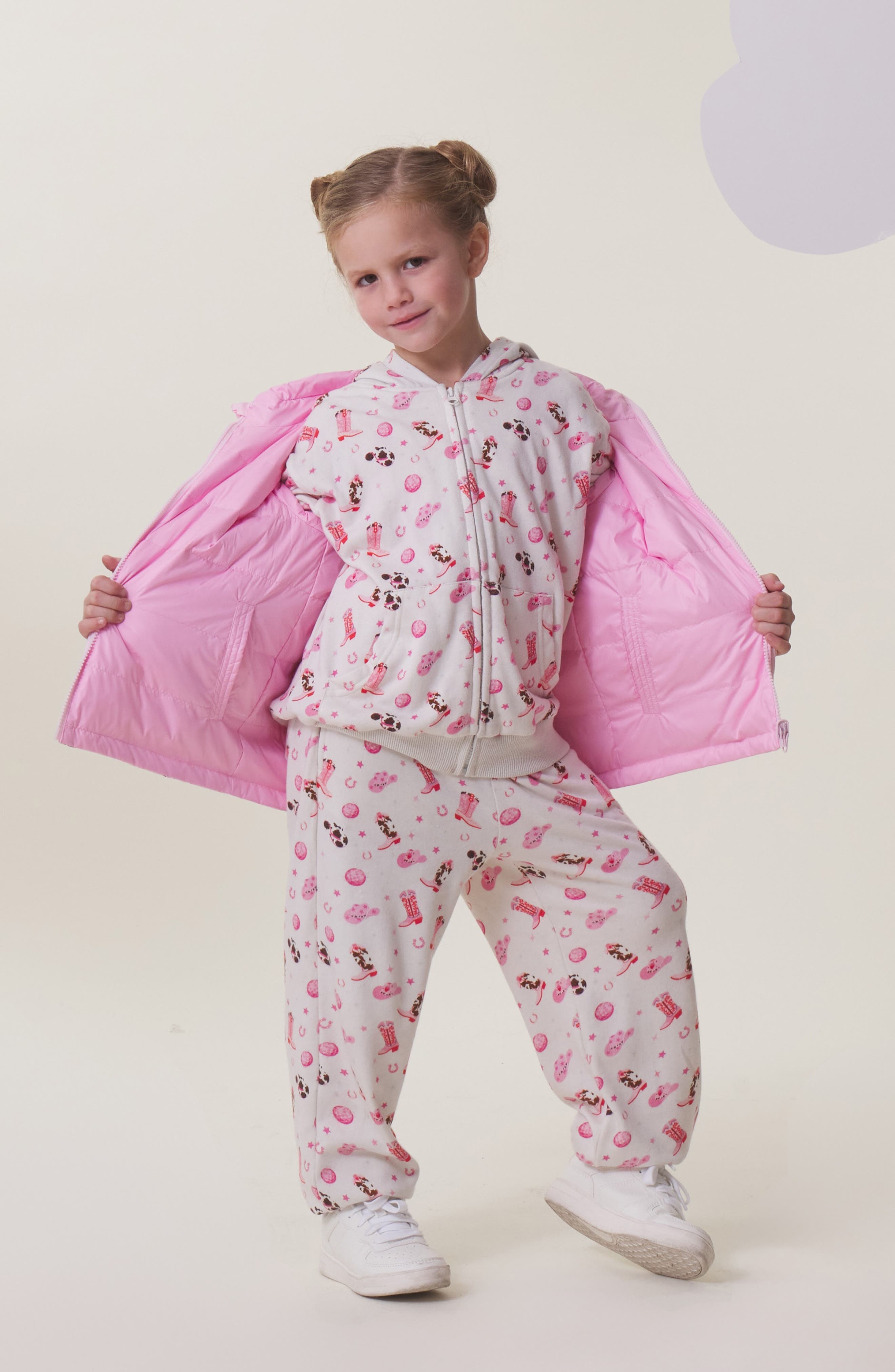 CALONIE Kids' Disco Cowgirl Zip Hoodie | Nordstrom