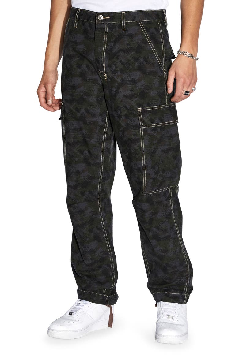 Fugitive Loose Fit Camo Cargo Pants, Main, color, ASSORTED