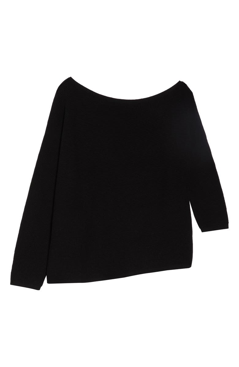 Treasure & Bond One-Shoulder Thermal Knit Sweater, Alternate, color,