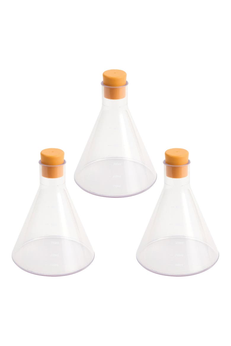 Kids' Science Flask - Set of 3, Main, color, Clear