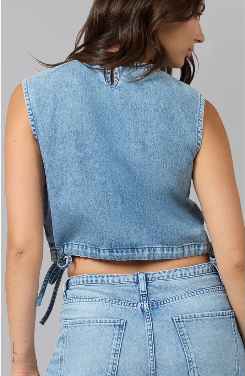 Lola Denim Liel Cotton Twill Top, Alternate, color, Daydream Wash
