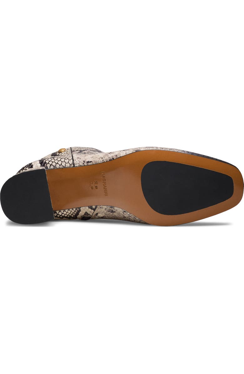 Magnanni Arlyne Snakeskin Embossed Bootie, Alternate, color, Beige Faux Python