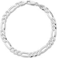 Yield of Men Men's Sterling Silver Figaro Bracelet