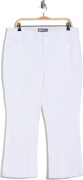 Democracy Scalloped Crop Flare Jeans