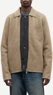 Samsøe Samsøe Hannes Wool Blend Zip Shirt Jacket