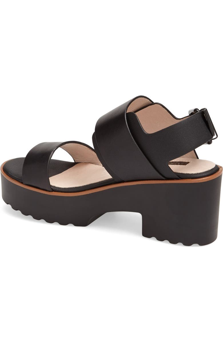 Topshop 'Ninja' Platform Sandal, Alternate, color,