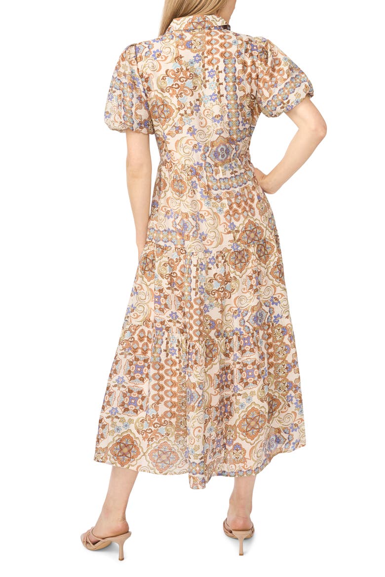 Tiered Maxi Shirtdress, Alternate, color, EMPERADOR