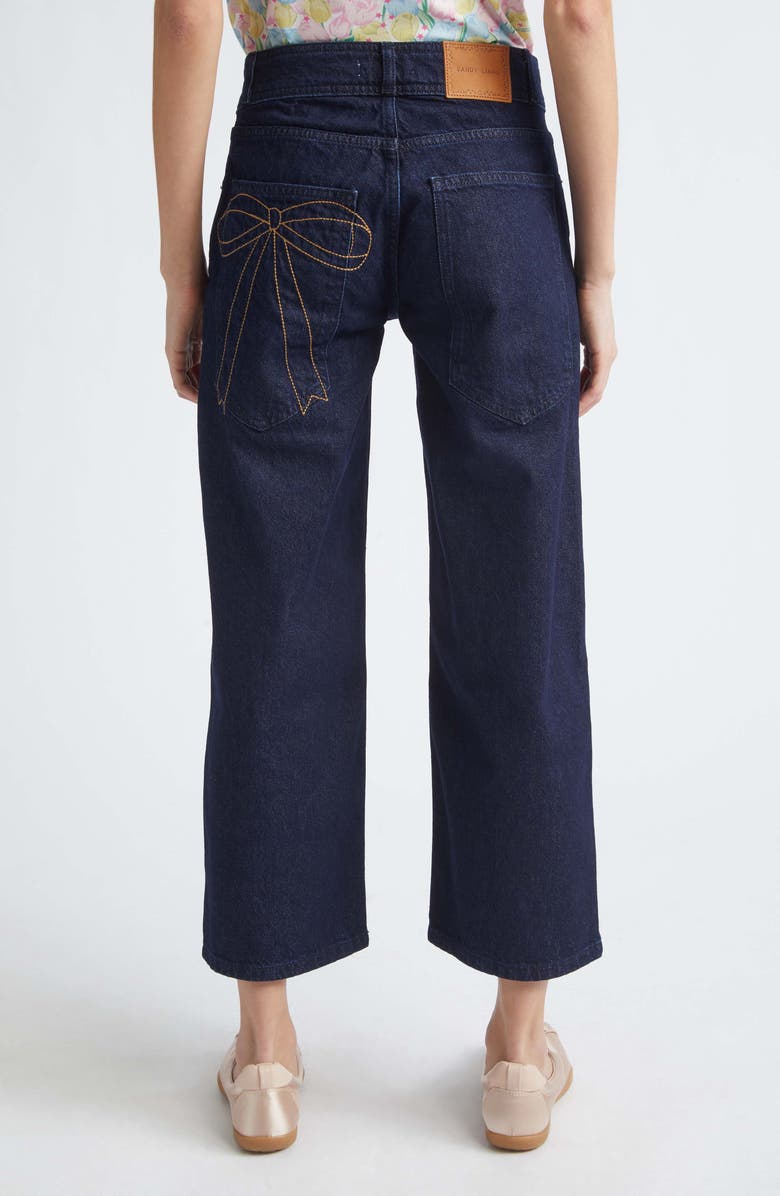 Sandy Liang Thesis Ankle Wide Leg Jeans, Alternate, color, Indigo