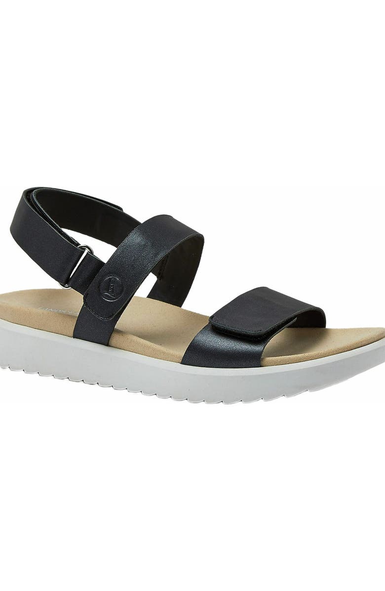 Lands' End Comfort Adjustable Leather Sandals, Alternate, color,