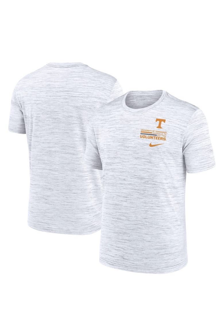 Men's Nike White Tennessee Volunteers Velocity Stacked Performance T-Shirt, Main, color, White
