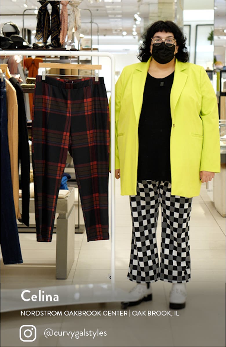 Carnaby Kick Plaid Crop Straight Leg Pants, sales video thumbnail