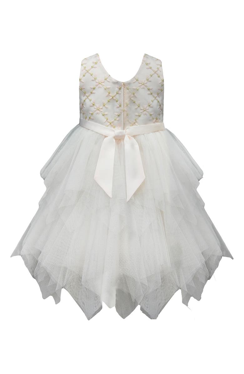 AMERICAN PRINCESS Embroidered Tiered Party Dress, Alternate, color, 