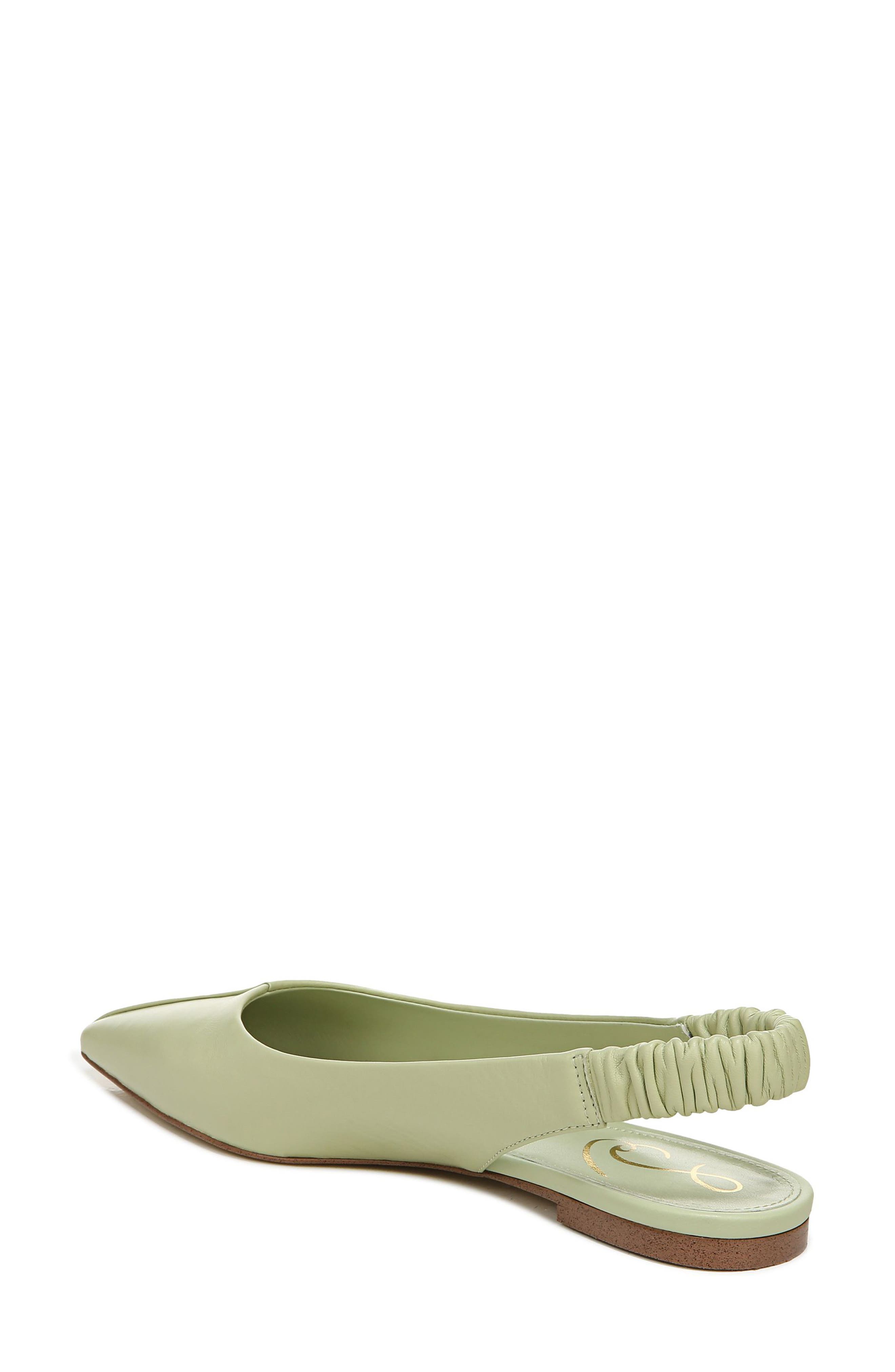 Whitney Pointed Toe Flat, Alternate, color, PISTACHIO
