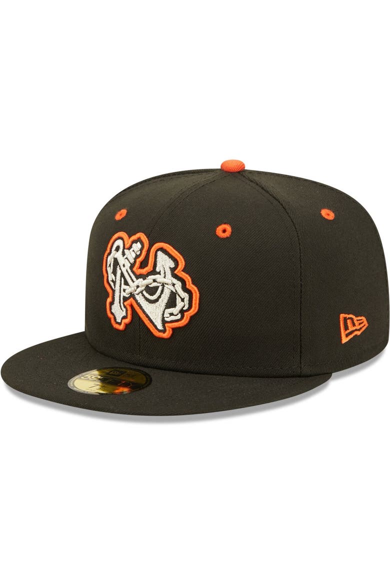 Men's New Era Black Norfolk Tides Authentic Collection Road 59FIFTY Fitted Hat, Main, color, Black
