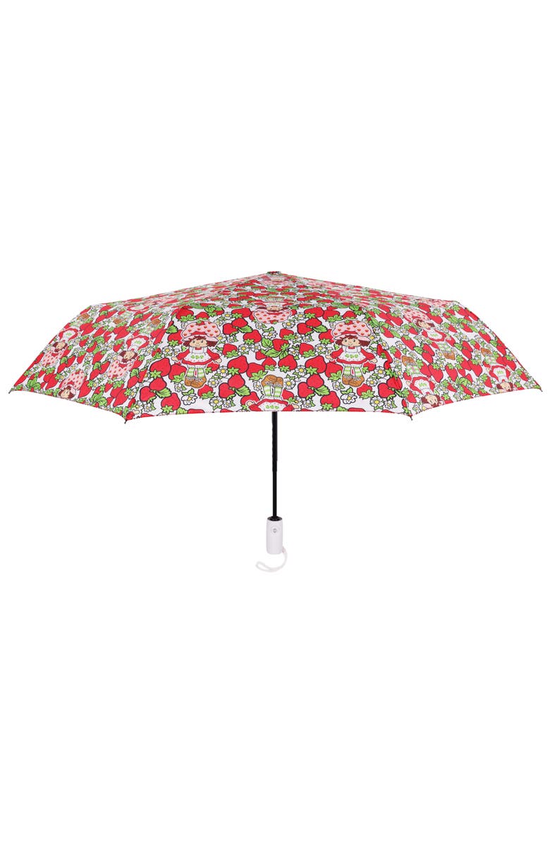 Strawberry Shortcake Toss Print Compact Umbrella, Main, color, Multi