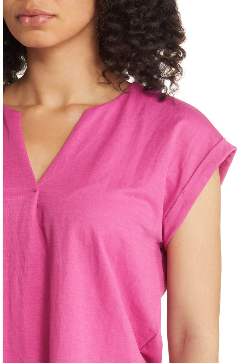 Dolman Sleeve Piqué T-Shirt, Alternate, color, FUCHSIA