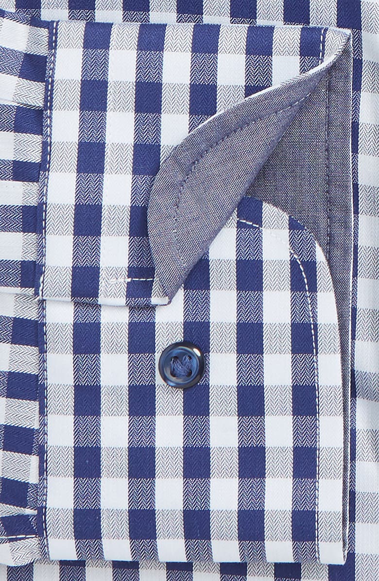 NORDSTROM MEN'S SHOP Trim Fit Non-Iron Check Dress Shirt, Alternate, color, 