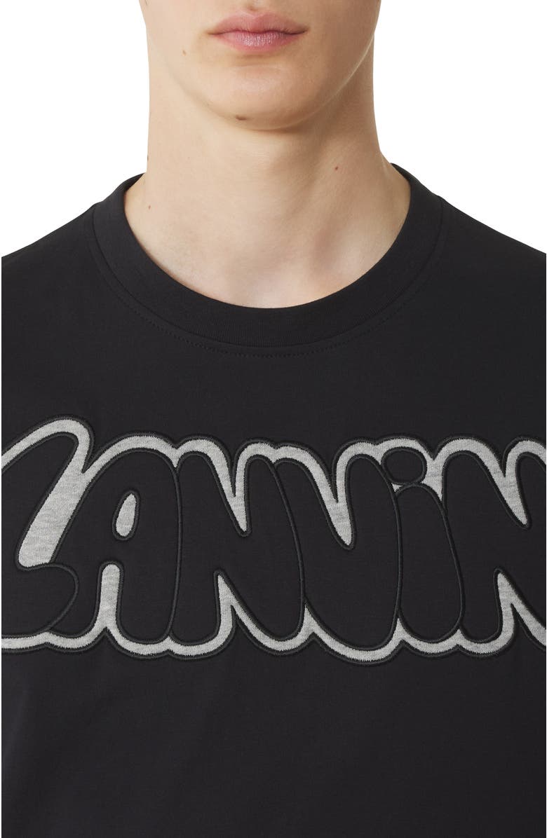 Lanvin Curb T-Shirt, Alternate, color, Black