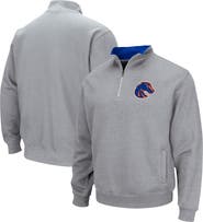 COLOSSEUM Men's Colosseum Heathered Gray Boise State Broncos Tortugas Team Logo Quarter-Zip Jacket