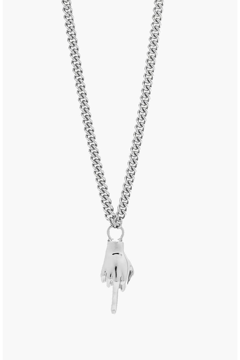 Attitude Necklace in Silver, Main, color, Silver