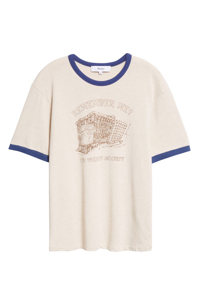 PALMES Remember Ringer Graphic T-Shirt, Alternate, color, Broken White