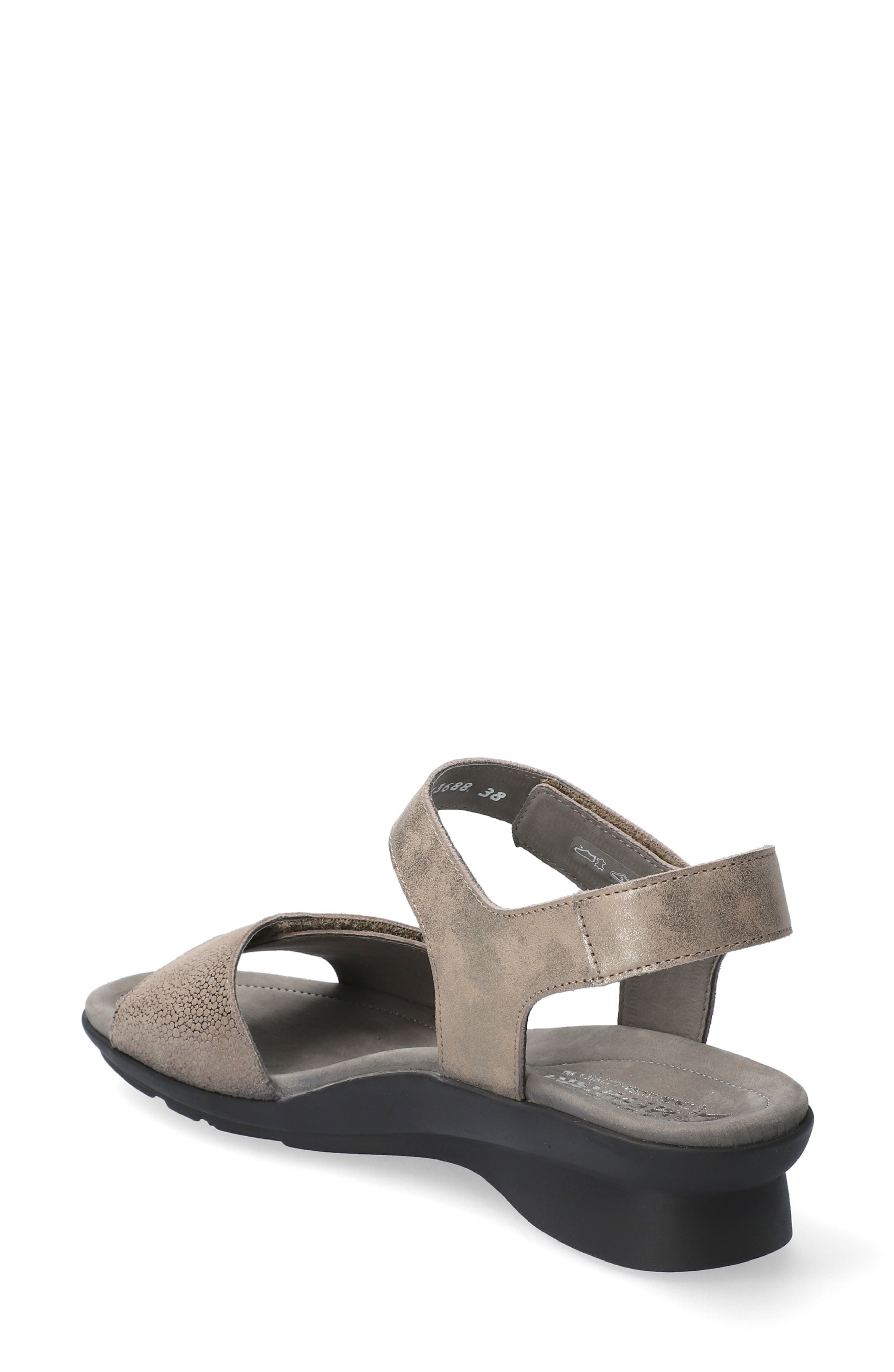 Pattie Sandal, Alternate, color, DARK TAUPE NUBUCK LEATHER