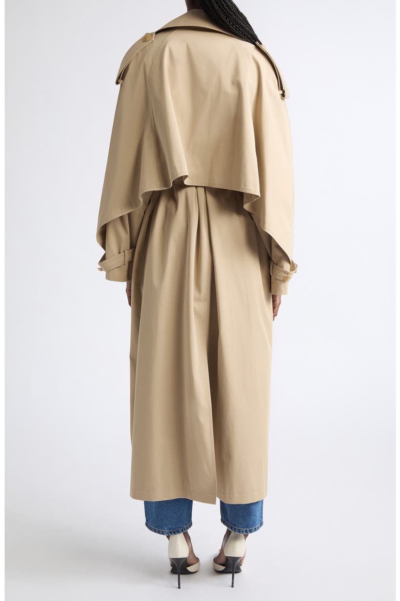Belted Cotton Gabardine Trench Coat, Alternate, color, 0AN SAND