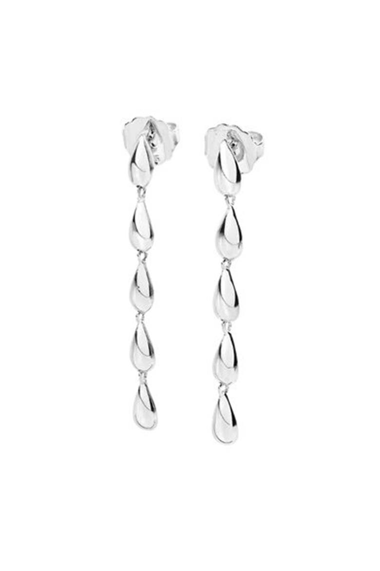 Tear Drop Earrings, Main, color, Sterling Silver