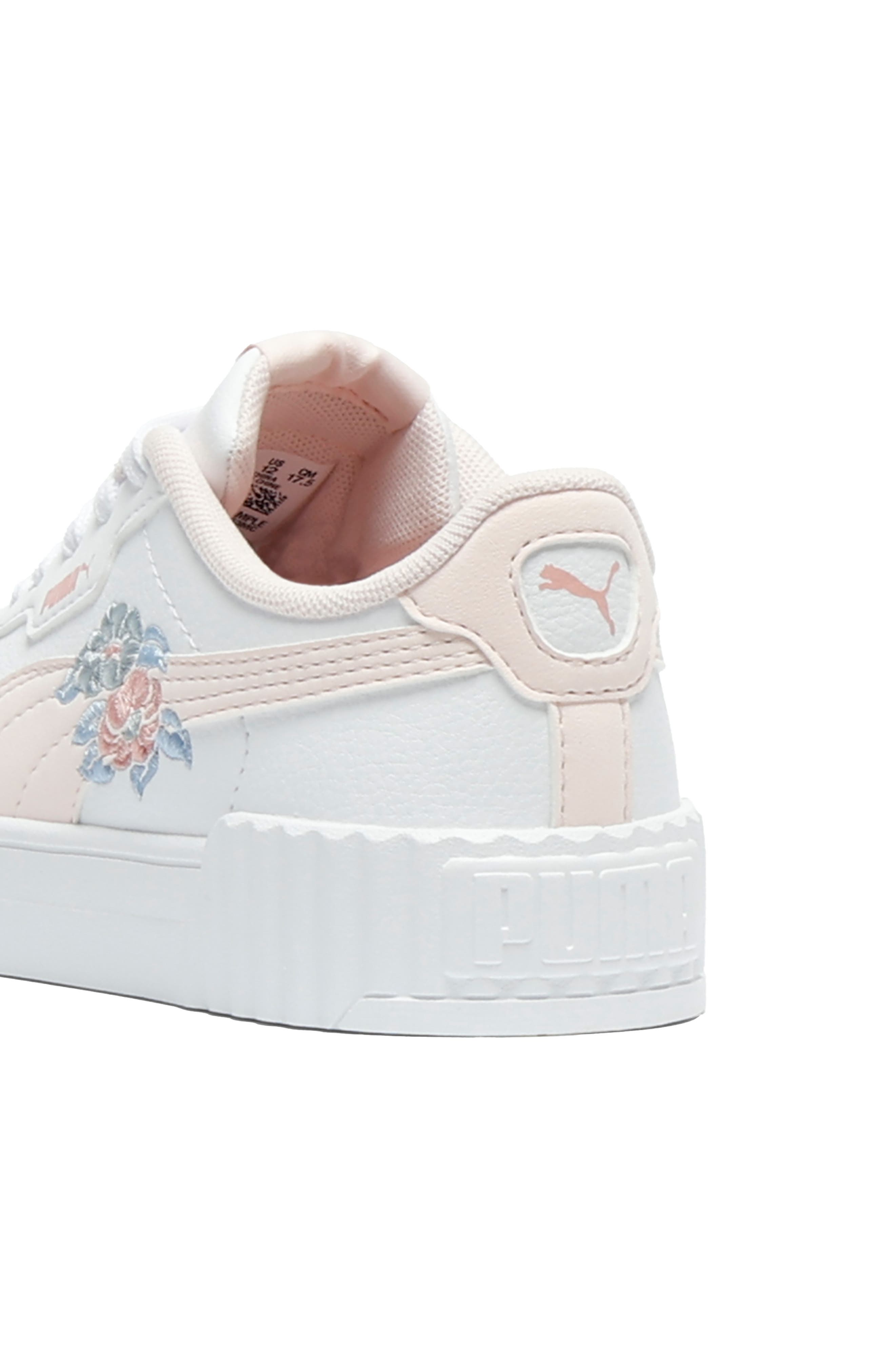 PUMA Kids' Carina 3.0 Floral Sneaker, Alternate, color, Puma White-Jasmine Flower