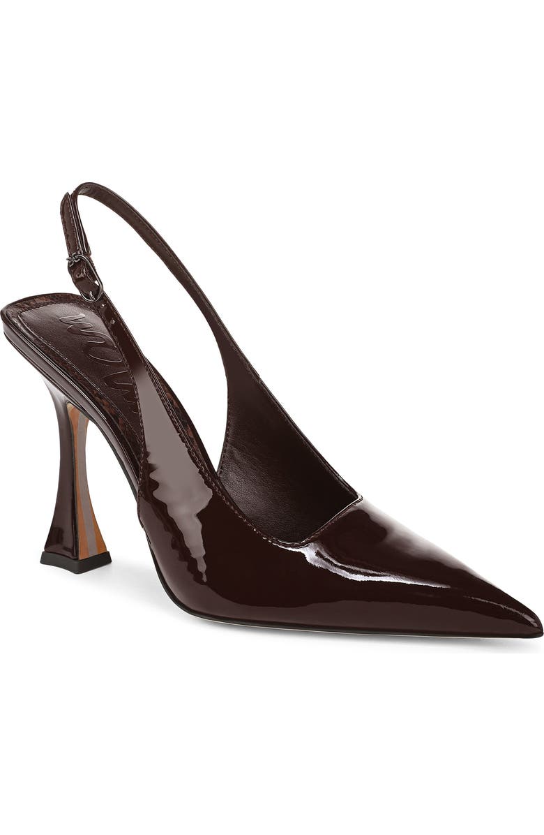 Sam Edelman Odette Pointed Toe Slingback Pump, Main, color, Rich Chocolate