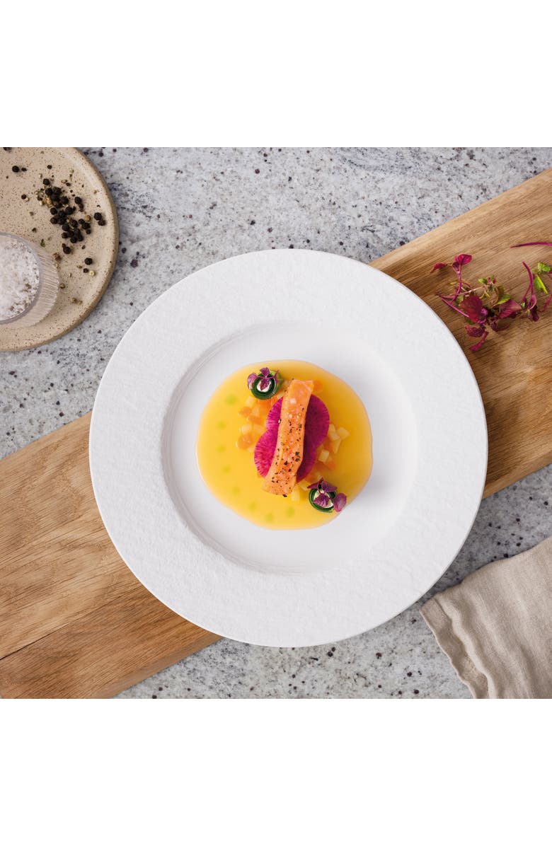 Villeroy & Boch Manufacture Rock blanc Dinner Plate, Alternate, color, White