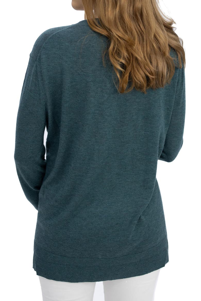 Oversize Maternity Sweater, Alternate, color, GREEN