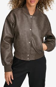 Levi's Relaxed Faux Leather Bomber Jacket