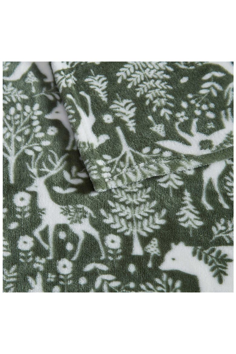 Nordic Forest Reversible Throw, Alternate, color, DARK GREEN