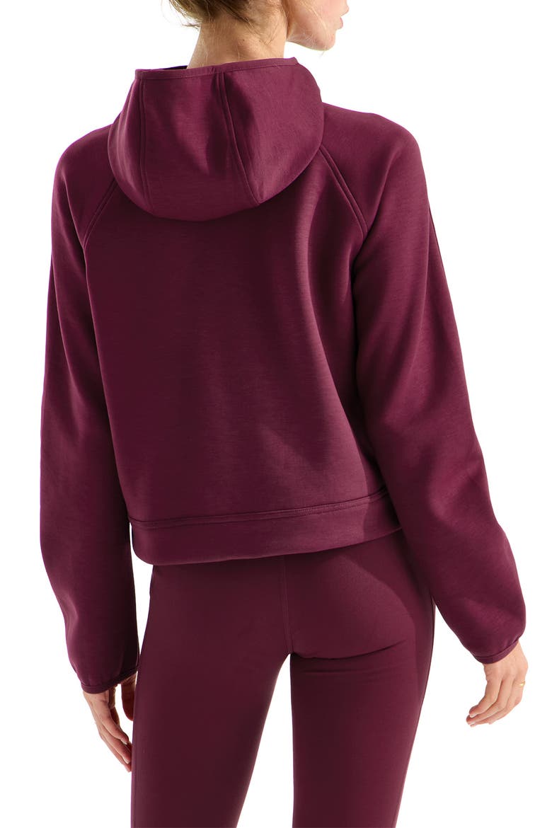Jaida FlashDry-XD Half Zip Hoodie, Alternate, color, BURGUNDY CRUSH