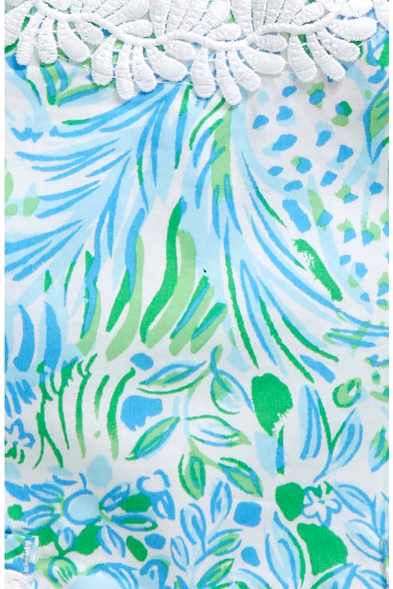 Lilly Floral Dress & Bloomers, Alternate, color, HYDRA BLUE DANDY LIONS