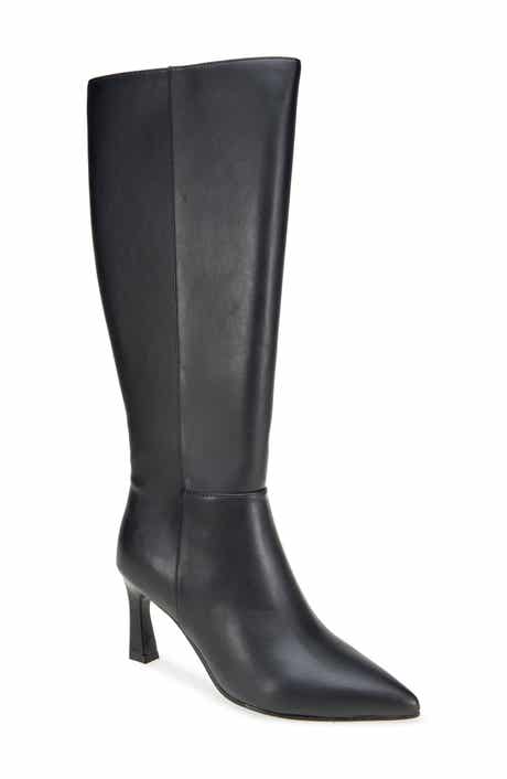 Kyla Croc Embossed Faux Leather Tall Boot