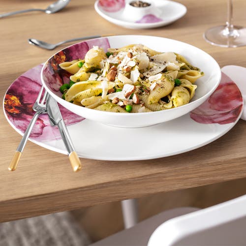Villeroy & Boch Rose Garden Pasta Plate 24cm In Pink