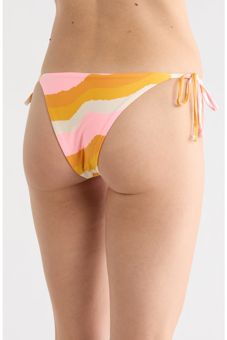 Sunning Reversible Cheeky Bikini Bottoms, Alternate, color, PINK