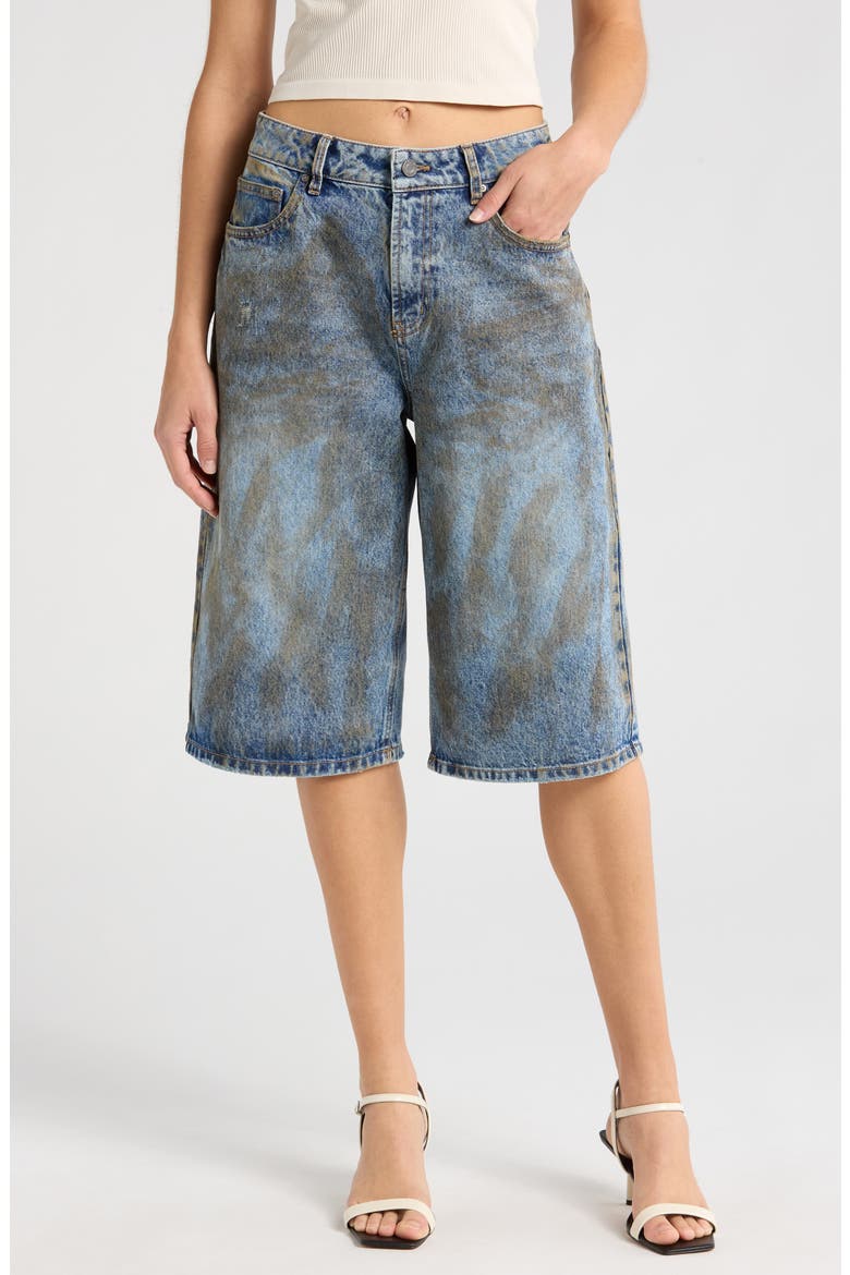 Derby Denim Bermuda Shorts, Main, color, DUSTY TINT WASH