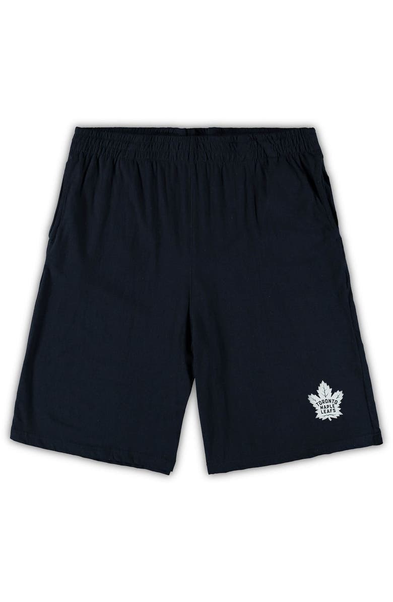 CONCEPTS SPORT Men's Concepts Sport Navy/Heathered Charcoal Toronto Maple Leafs Big & Tall T-Shirt & Shorts Sleep Set, Alternate, color, Navy