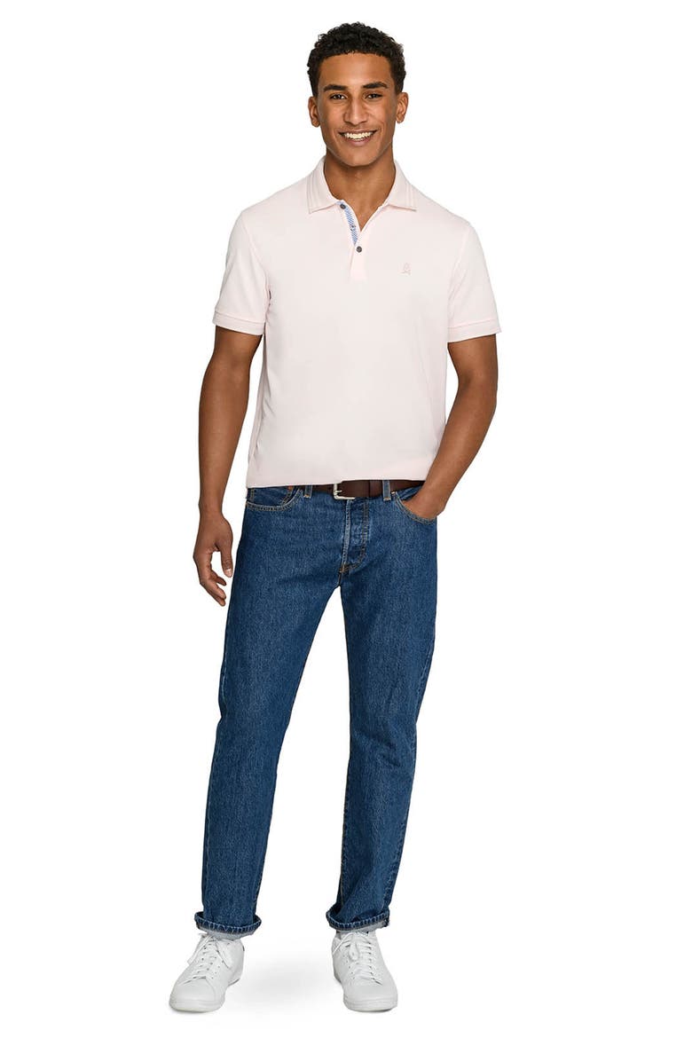 Slim Fit Short Sleeve Solid Polo, Alternate, color, PINK