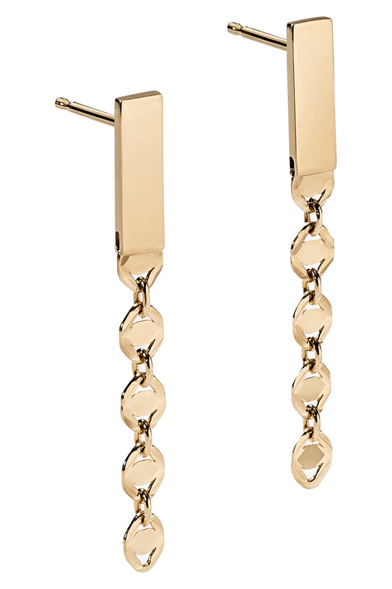 Miami Bar Drop Earrings, Alternate, color, YELLOW