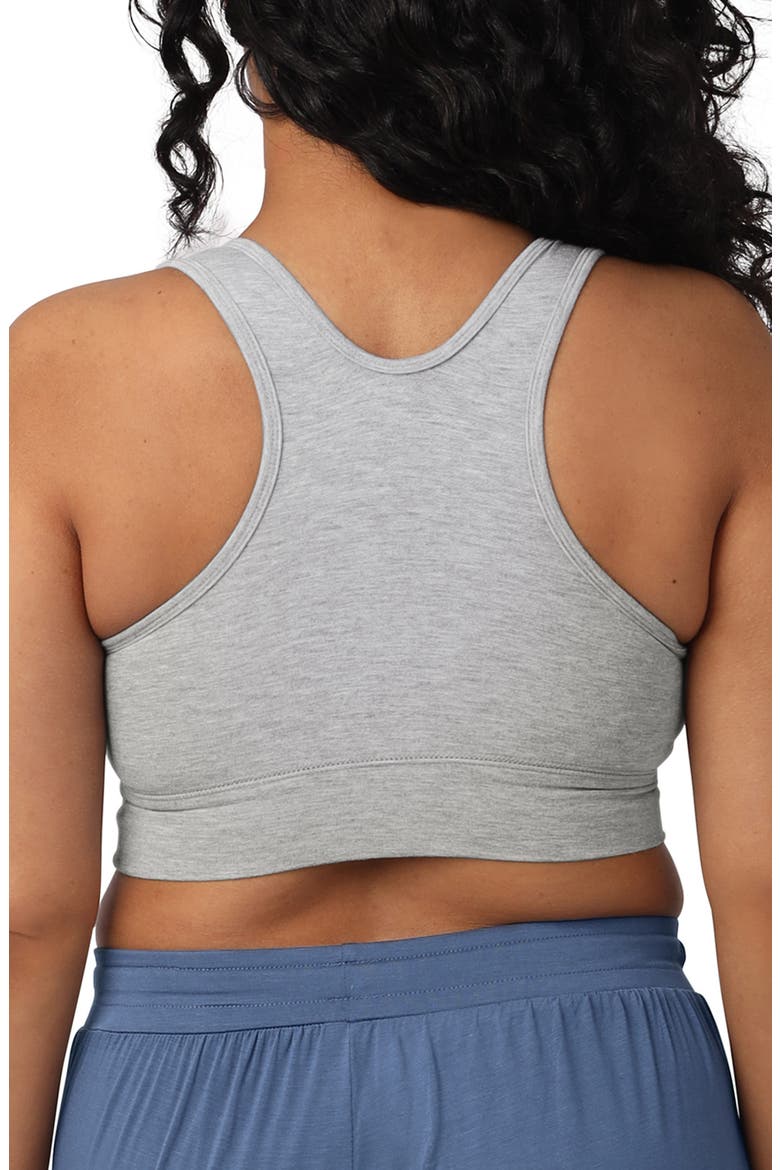 French Terry Racerback Nursing & Sleep Bra - Fits Sizes 30B-46D, Alternate, color, GREY HEATHER
