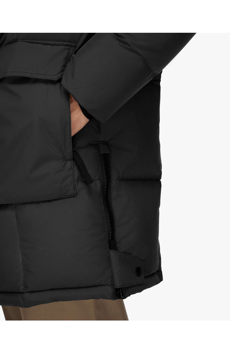 Quartz Co. COMPASS | Hooded Recycled Down Winter Jacket, Alternate, color, Black