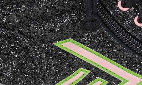 Billy Footwear Kids' Wicked Black Glitz High Top Sneaker In Multi