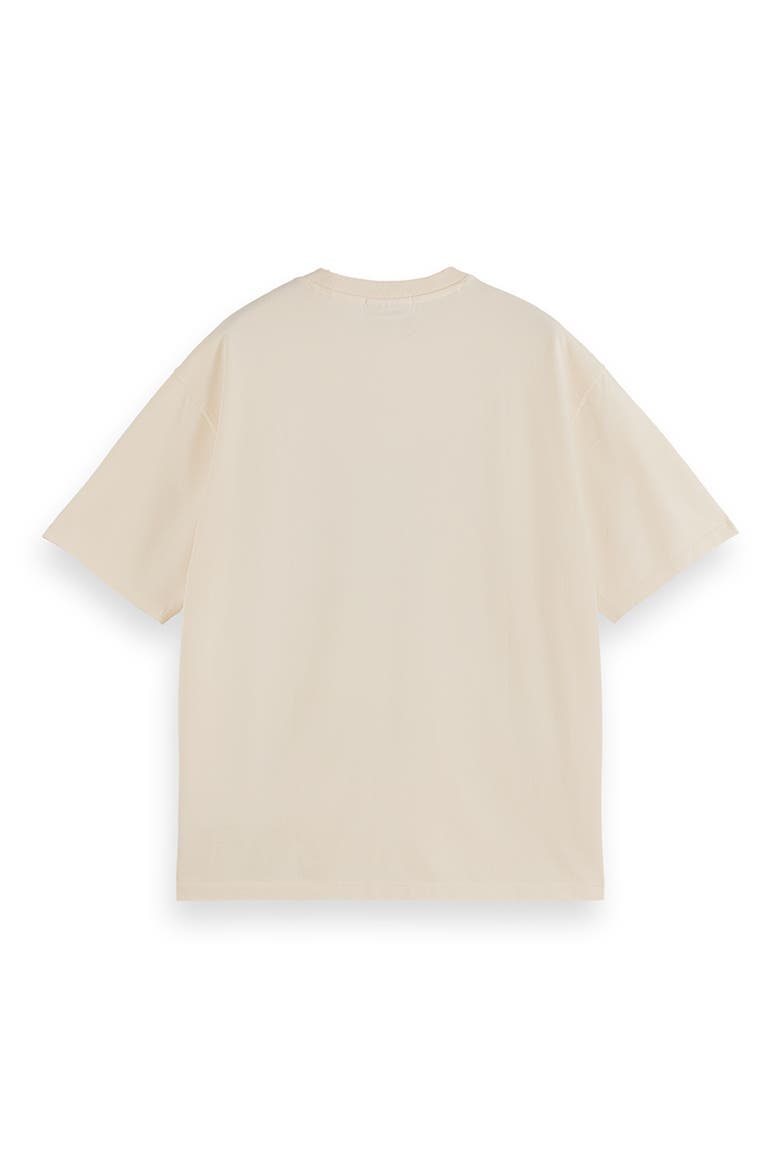 Cross-Stitched Artwork Cotton T-Shirt, Alternate, color, EGGNOG