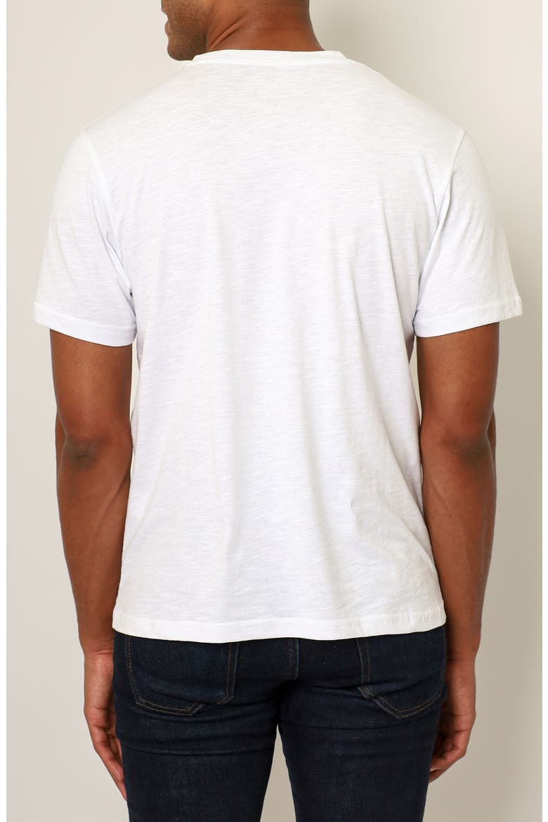 Cayanne Crewneck Cotton T-Shirt, Alternate, color, WHITE